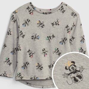 BabyGAP Disney Toddler Minnie Mouse Organic Cotton Tunic Top Shirt Long Sleeve